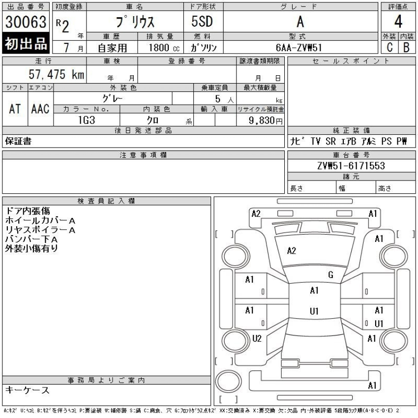 Toyota Prius (SunRoof) 2020