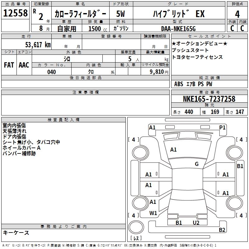 Toyota Fielder 2020